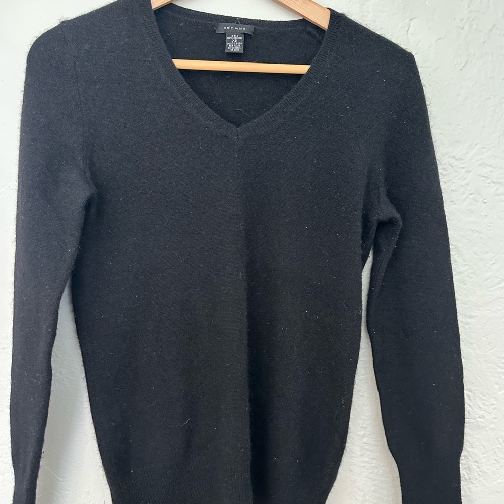 Black V-Neck Sweater